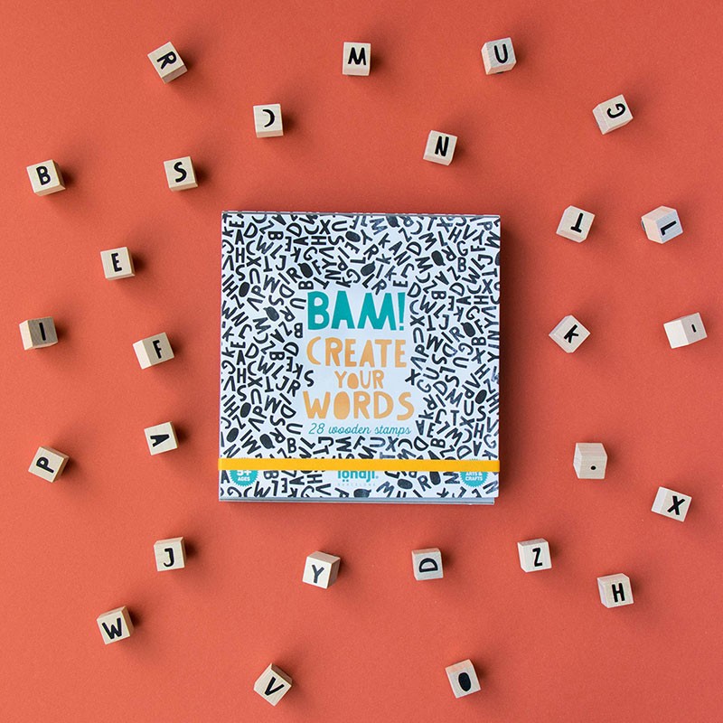 Activity with wooden stamps